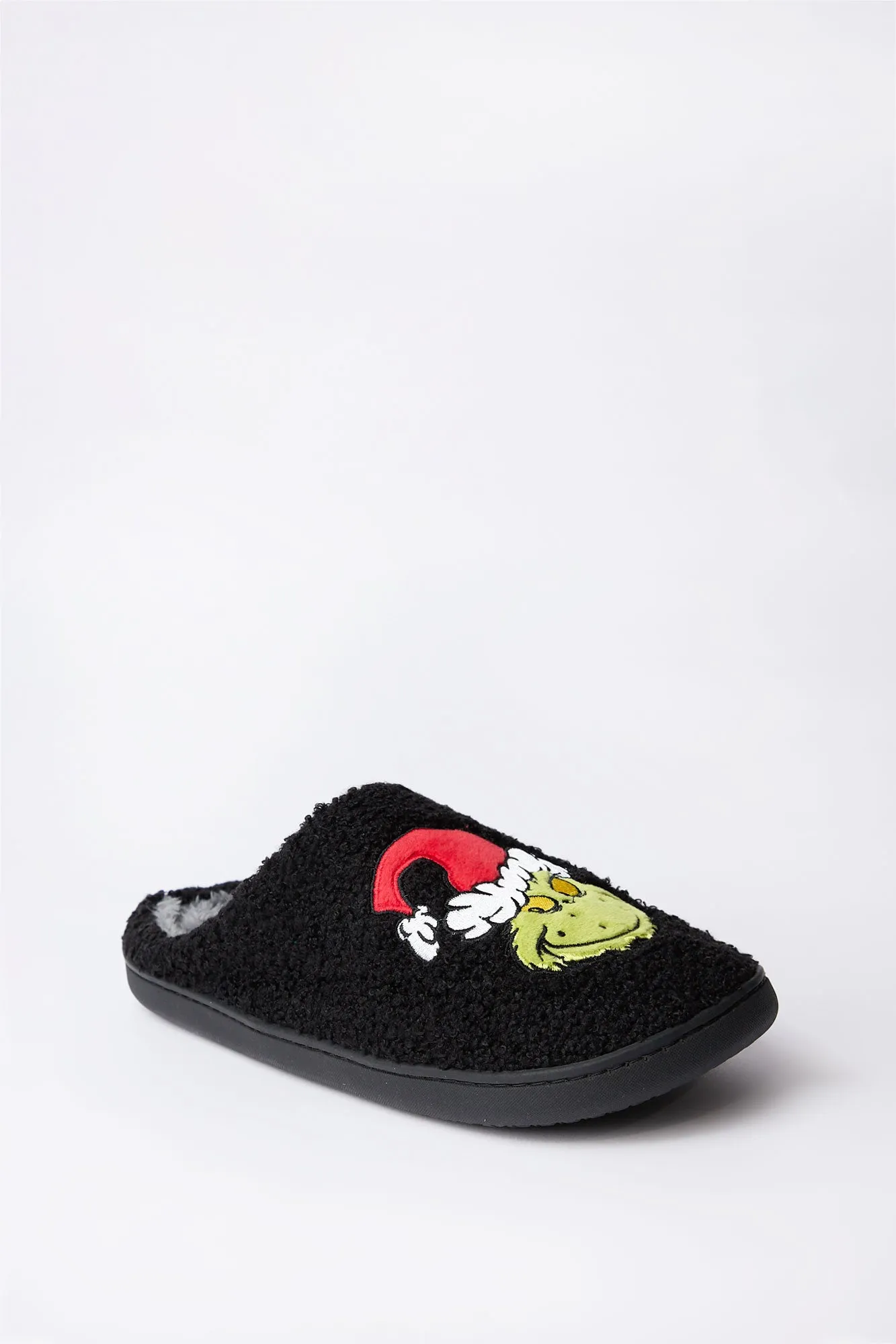 The Grinch Santa Hat Plush Slippers sold by Bluenotes product image thumbnail 2