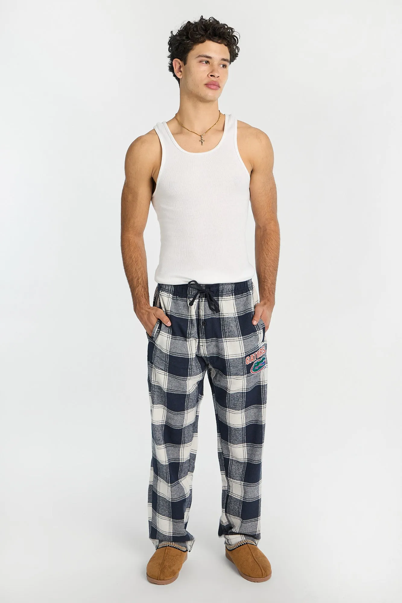 Florida Gators Embroidered Varsity Plaid Pajama Pants sold by Bluenotes product image thumbnail 4