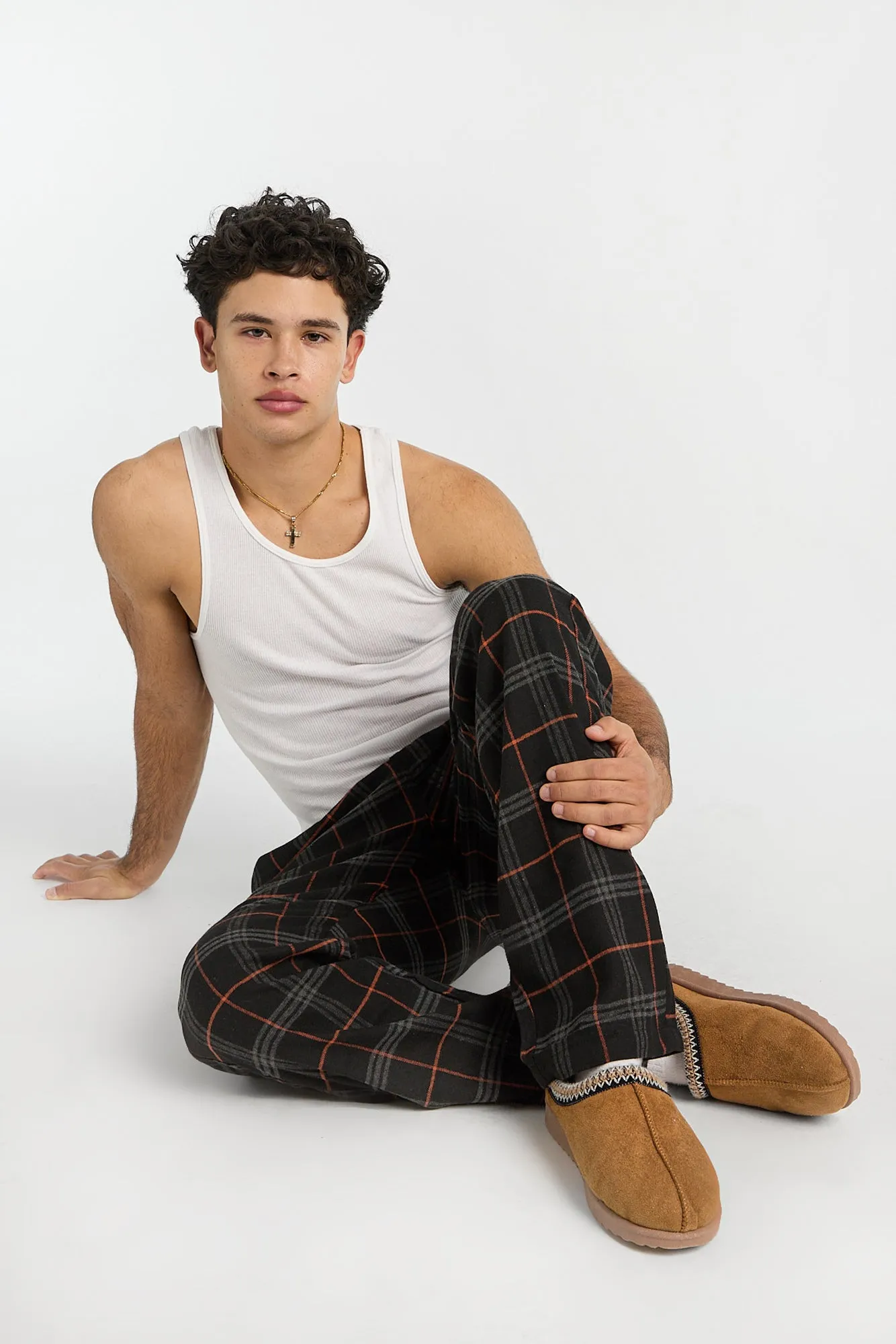 Texas Longhorns Embroidered Varsity Plaid Pajama Pants sold by Bluenotes product image thumbnail 5