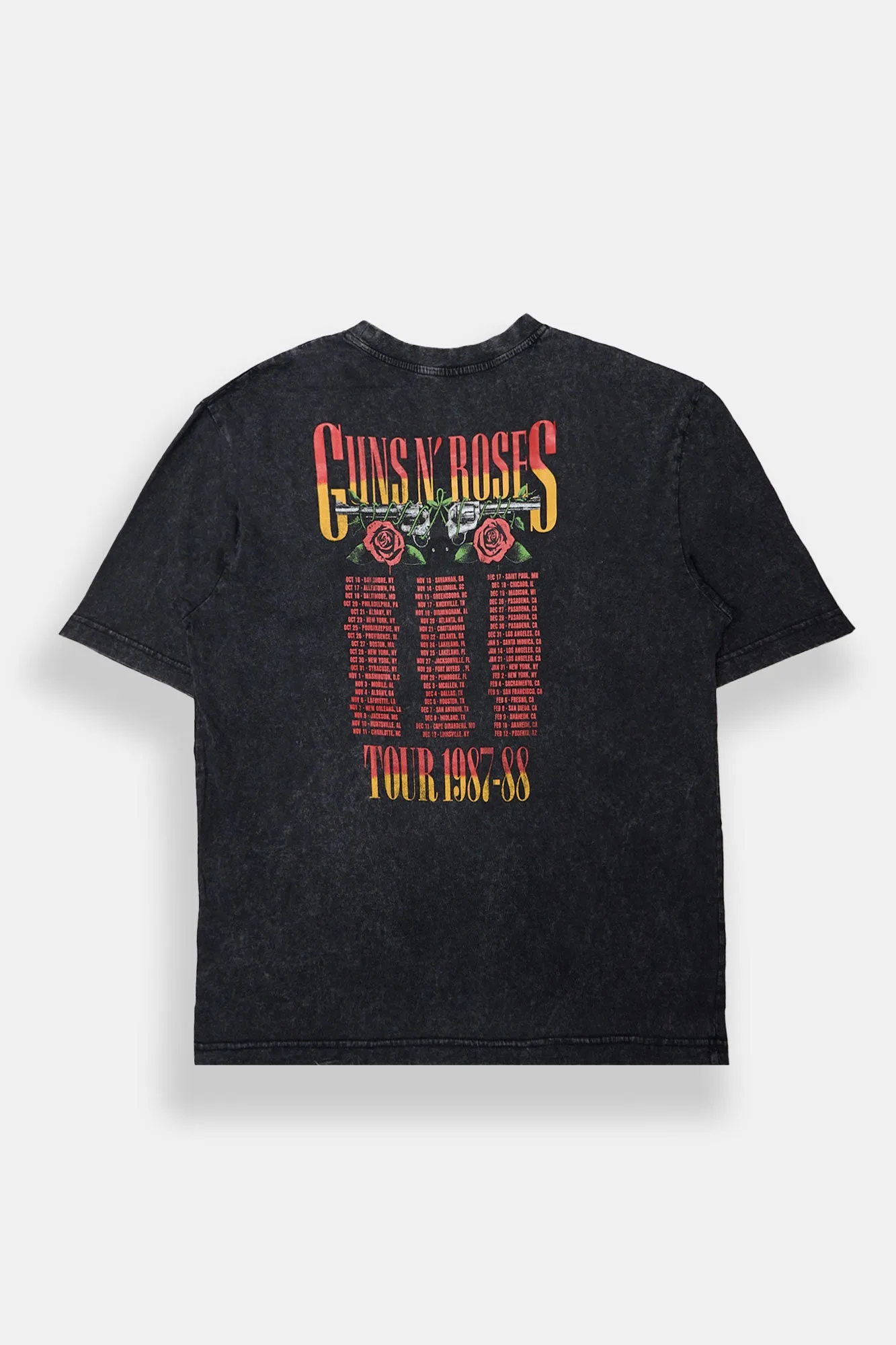 Guns N' Roses Appetite For Destruction Tour 1987-88 Graphic Oversized Tee sold by Bluenotes