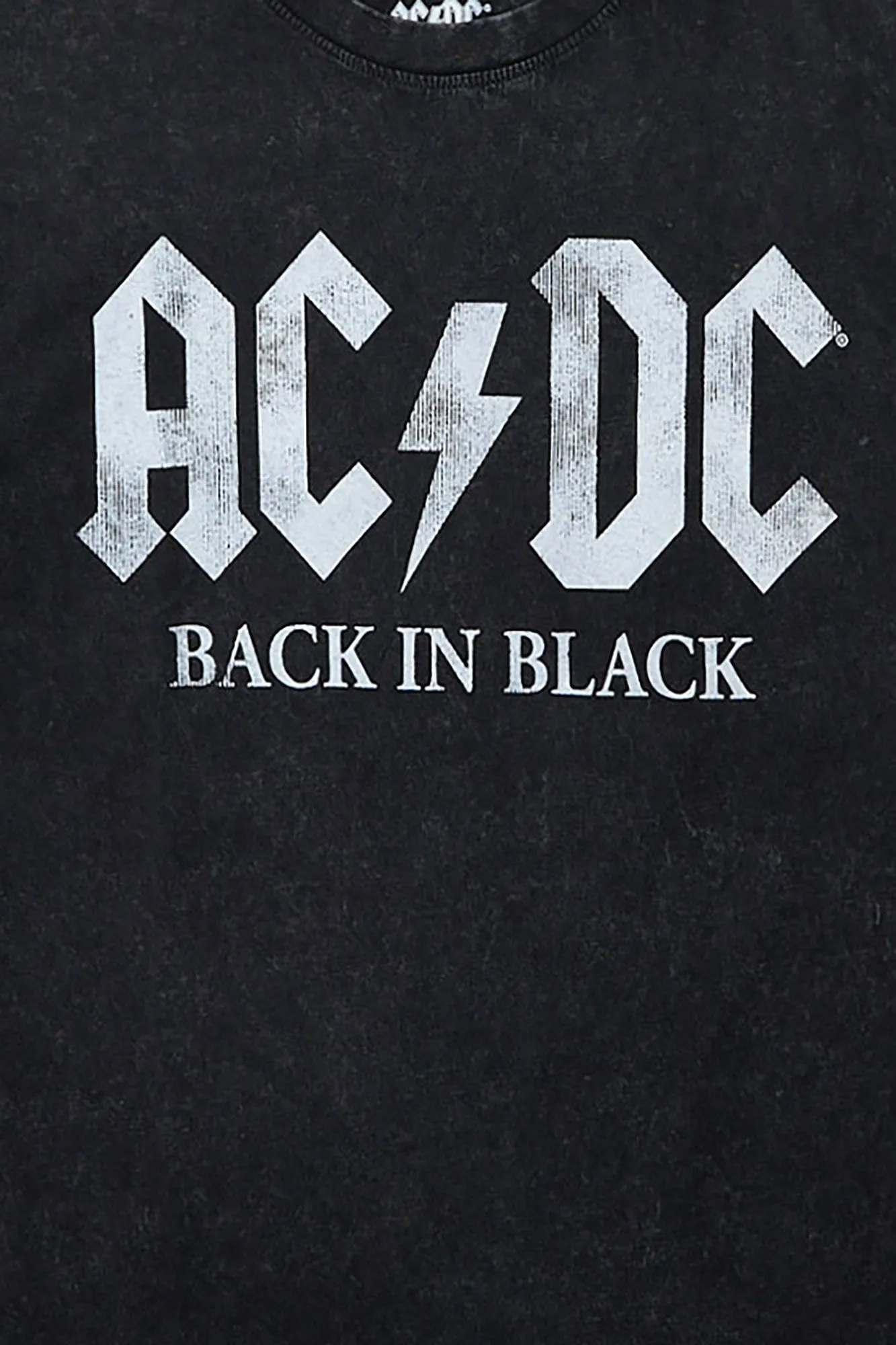 AC/DC Stone Wash Graphic Oversized Tee sold by Bluenotes product image thumbnail 2