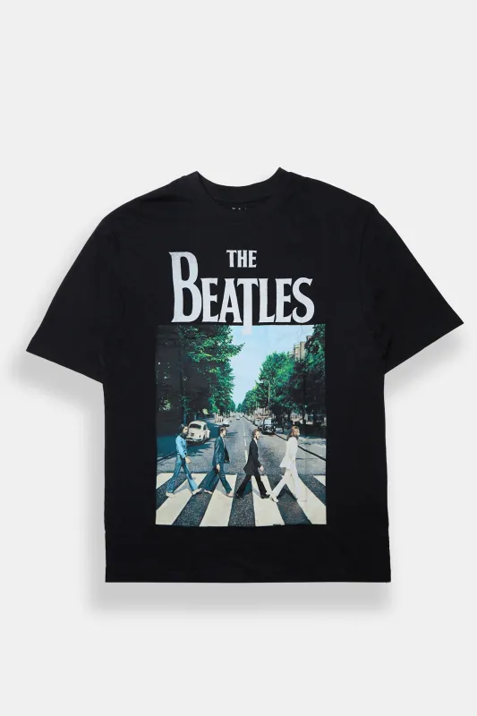 The Beatles Abbey Road Graphic Oversized Tee made by Bluenotes