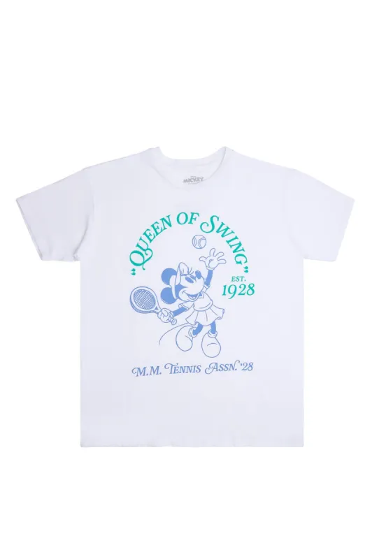 Minnie Tennis Graphic Classic Tee made by Bluenotes