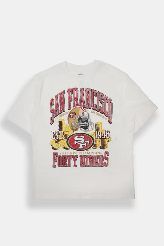 San Franciso Forty Niners Graphic Oversized Tee sold by Bluenotes