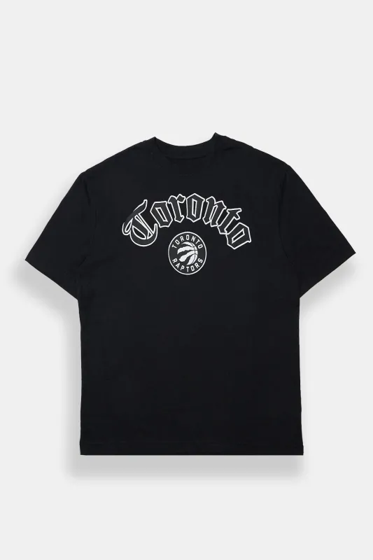 Toronto Raptors Script Graphic Oversized Tee sold by Bluenotes