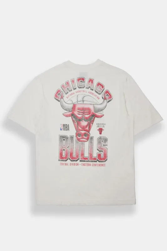 Chicago Bulls Central Division Graphic Oversized Tee sold by Bluenotes