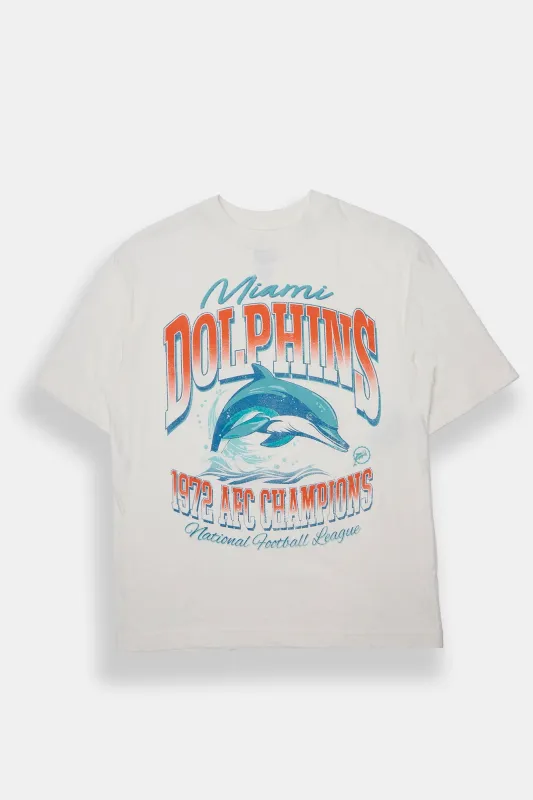 Miami Dolphins 1973 Champions Graphic Oversized Tee sold by Bluenotes