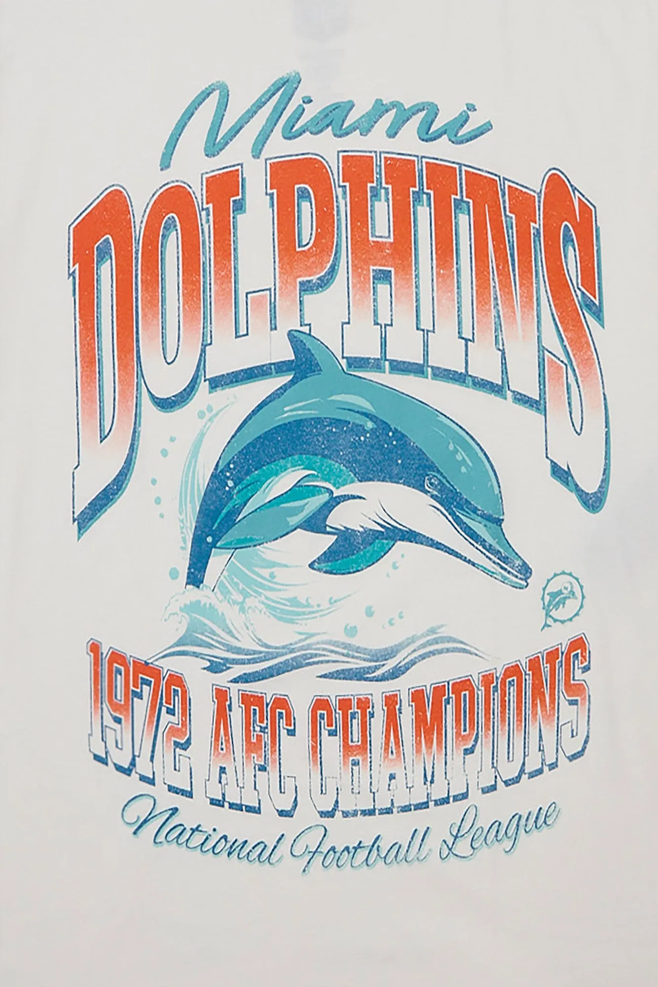 Miami Dolphins 1973 Champions Graphic Oversized Tee sold by Bluenotes product image thumbnail 2