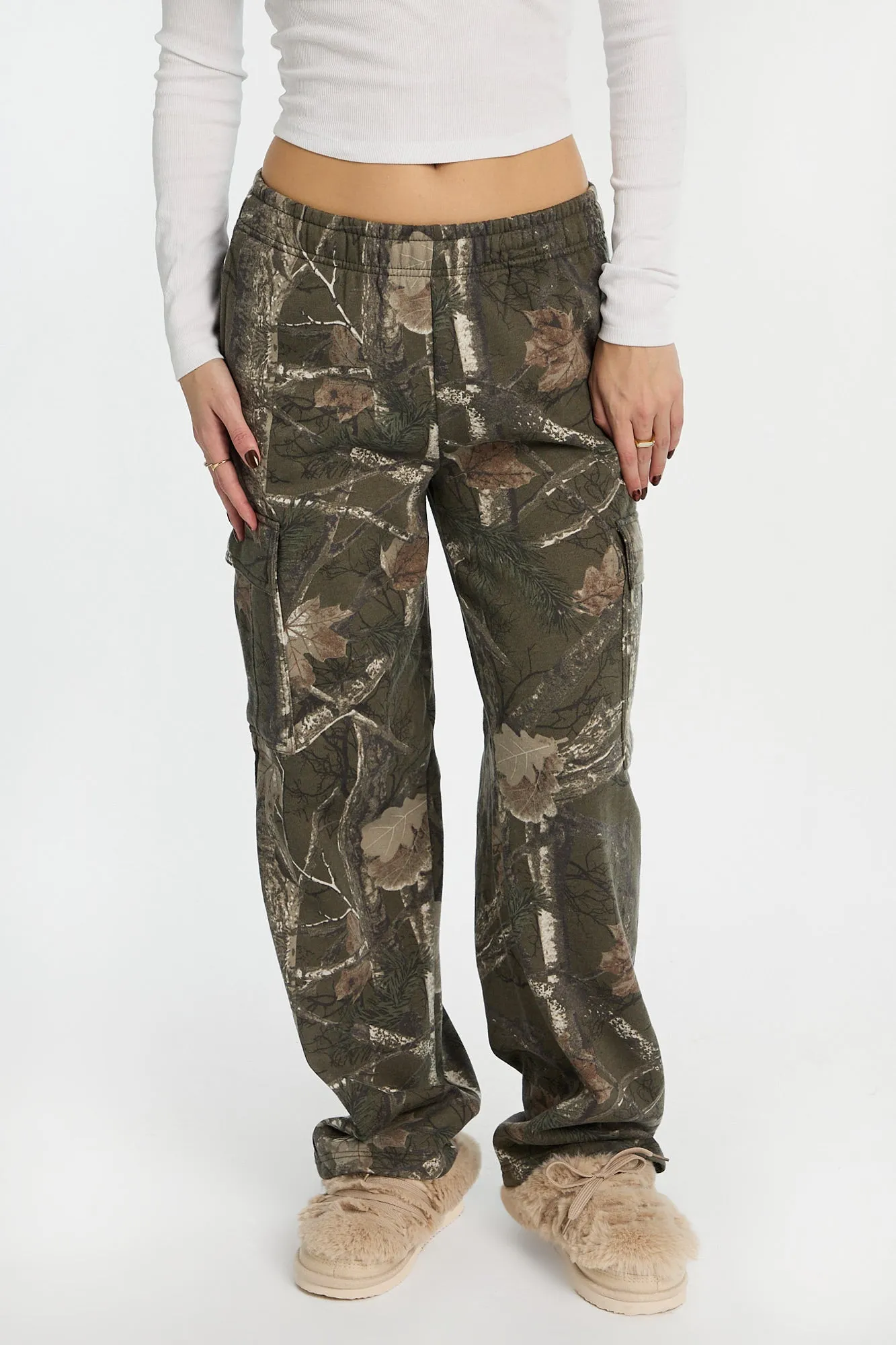 Wide Leg Cargo Sweatpants sold by Bluenotes