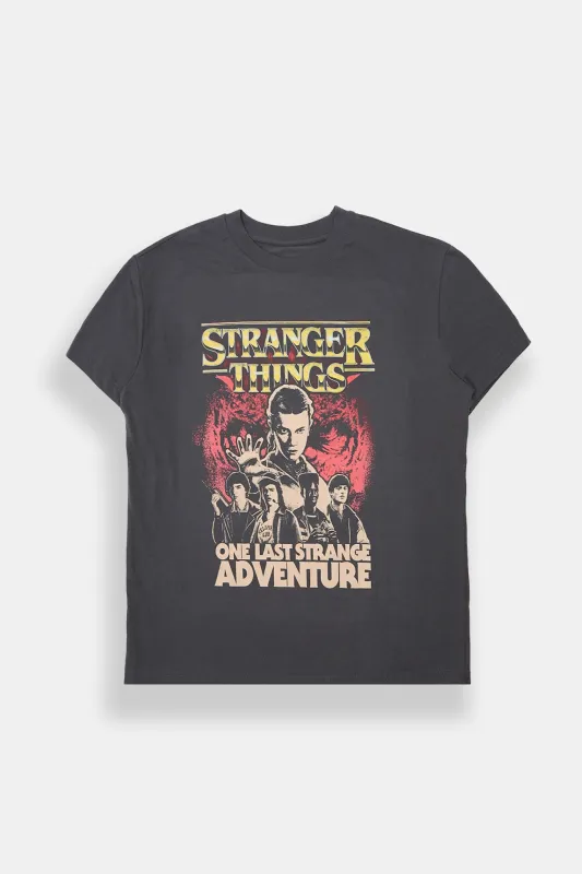 Stranger Things Adventure Graphic Boyfriend Tee sold by Bluenotes
