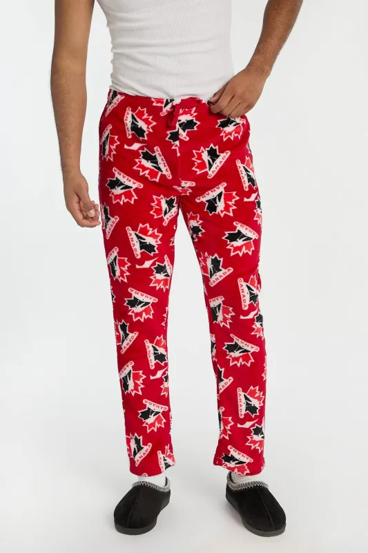 Hockey Canada Plush Pajama Pants sold by Bluenotes