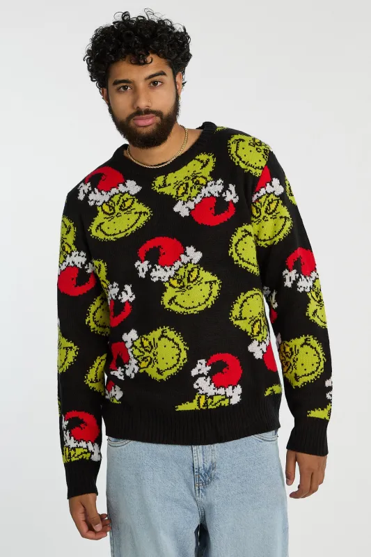 The Grinch Christmas Crew Neck Sweater sold by Bluenotes