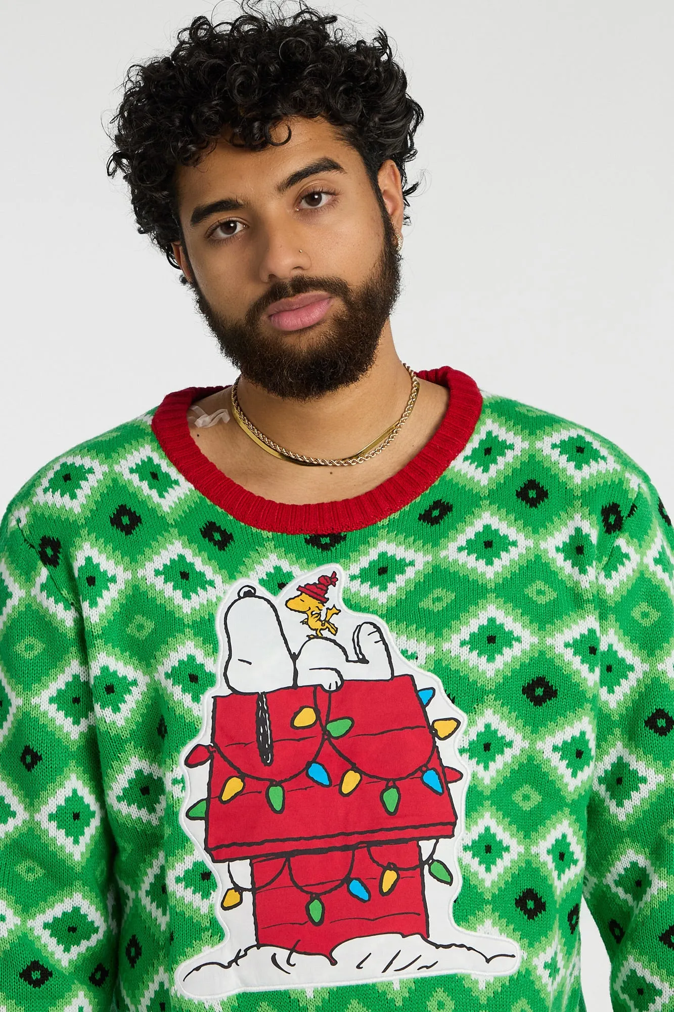 Peanuts Snoopy Christmas Crew Neck Sweater sold by Bluenotes product image thumbnail 2