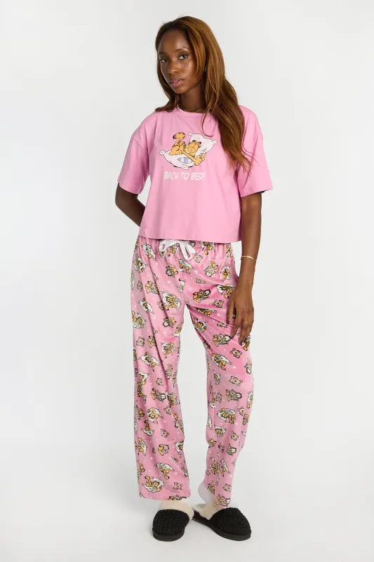 Garfield Super Soft Pajama Tee And Velour Pajama Pants 2-Piece Set sold by Bluenotes