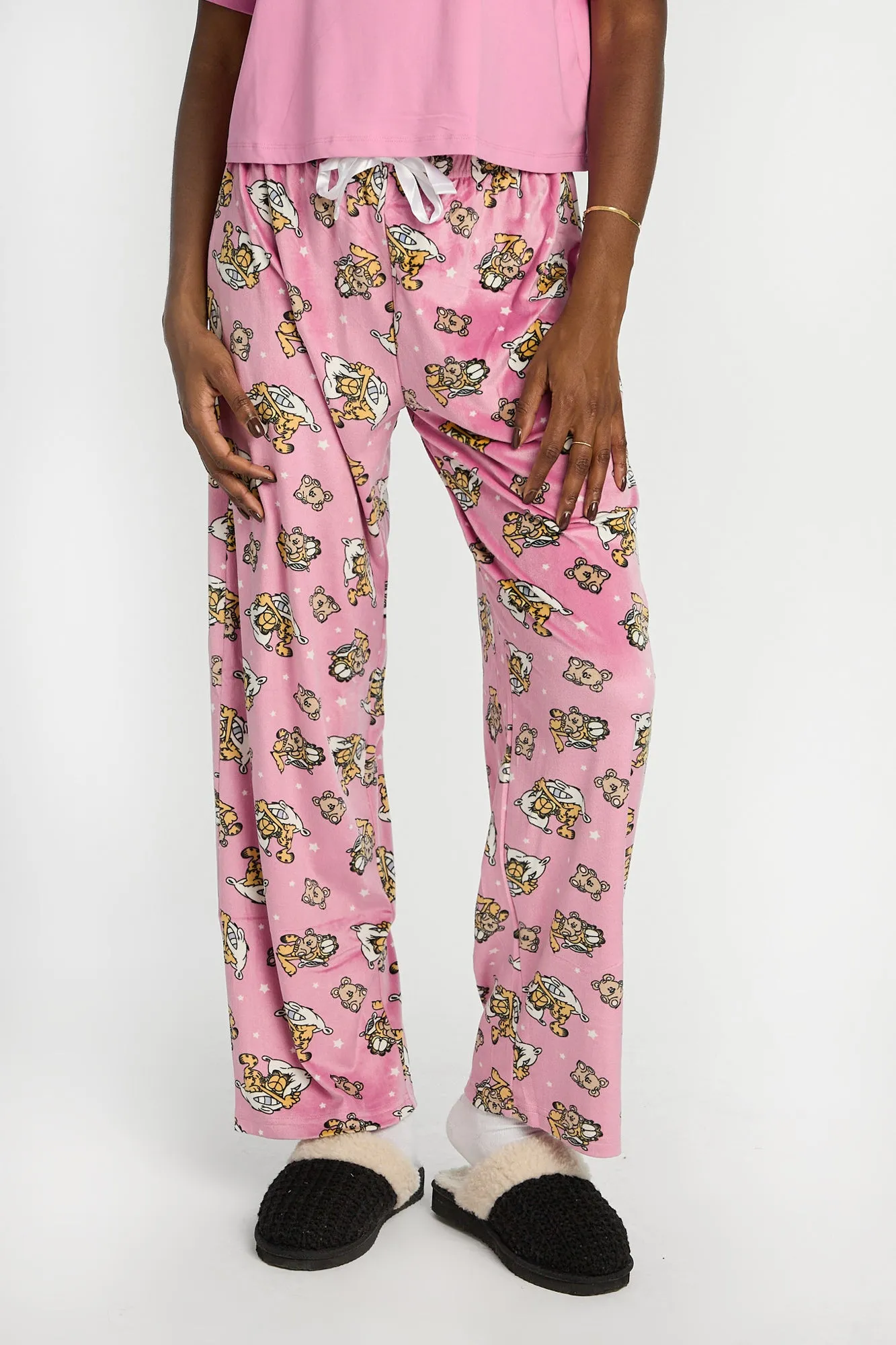 Garfield Super Soft Pajama Tee And Velour Pajama Pants 2-Piece Set sold by Bluenotes product image thumbnail 3