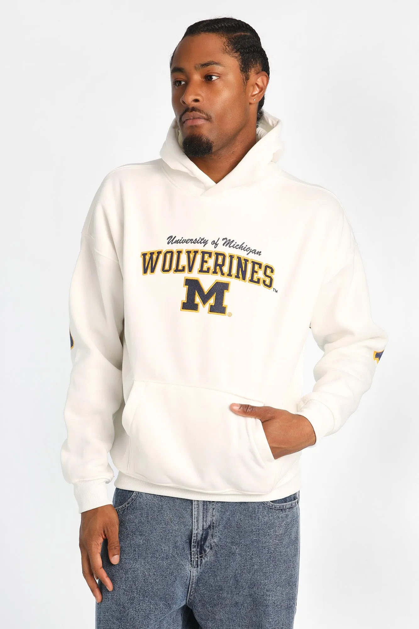 Michigan M Wolverines Back Print Hoodie sold by Bluenotes product image thumbnail 3