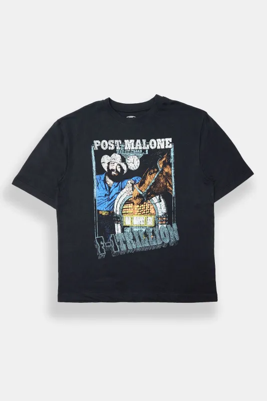 Post Malone F-1 Trillion Graphic Oversized Tee sold by Bluenotes