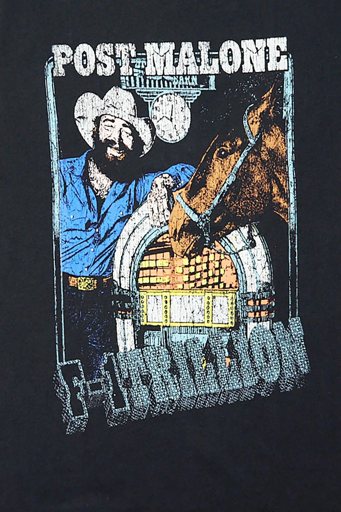 Post Malone F-1 Trillion Graphic Oversized Tee sold by Bluenotes product image thumbnail 2