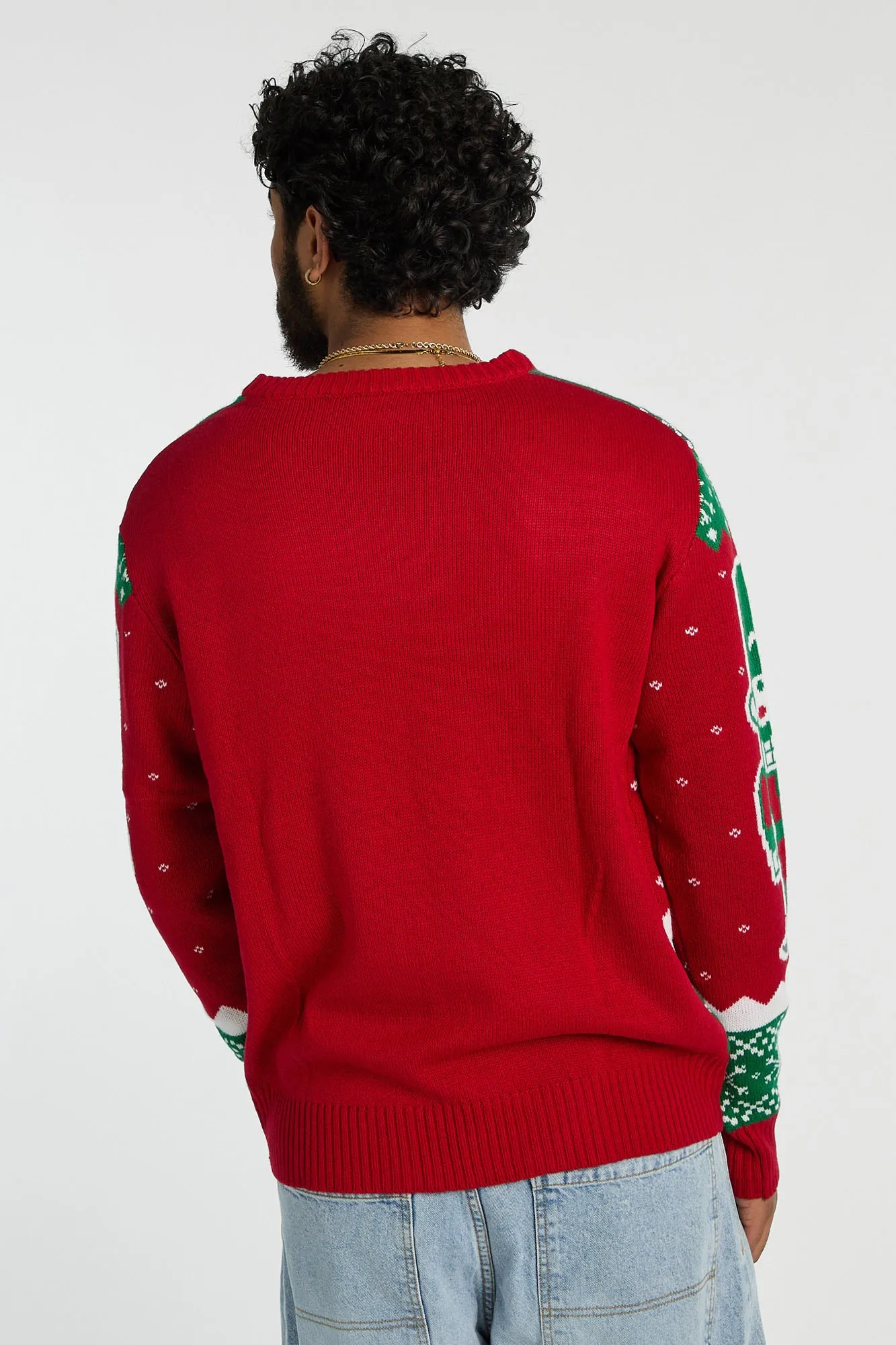 Elf Son Of A Nutcracker Crew Neck Sweater sold by Bluenotes product image thumbnail 4