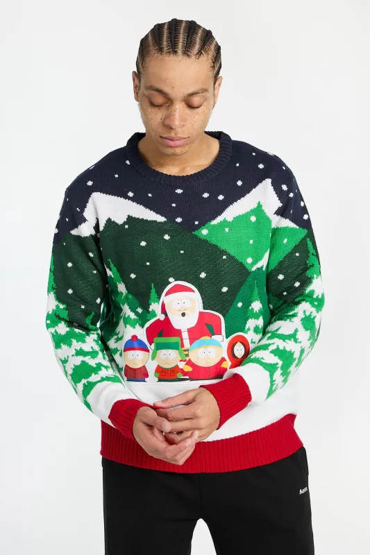 South Park Santa Christmas Crew Neck Sweater sold by Bluenotes