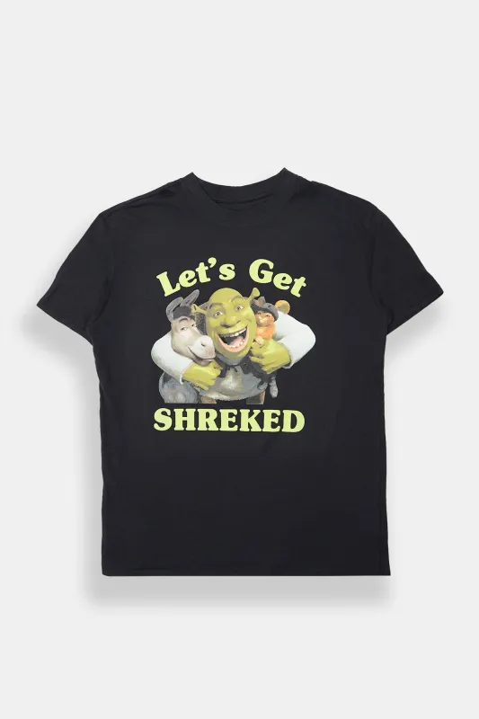 Let's Get Shreked Graphic Boyfriend Tee sold by Bluenotes