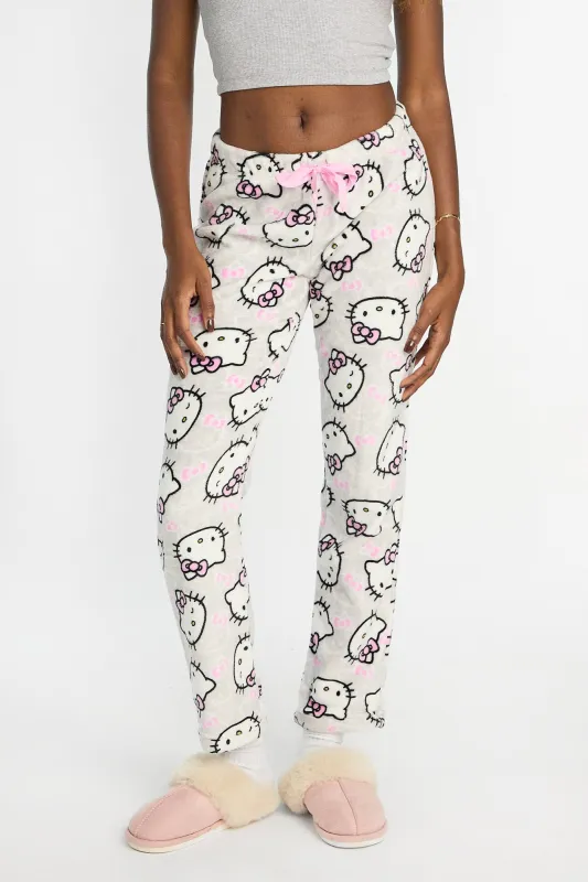 Hello Kitty Bow Plush Pajama Pants sold by Bluenotes