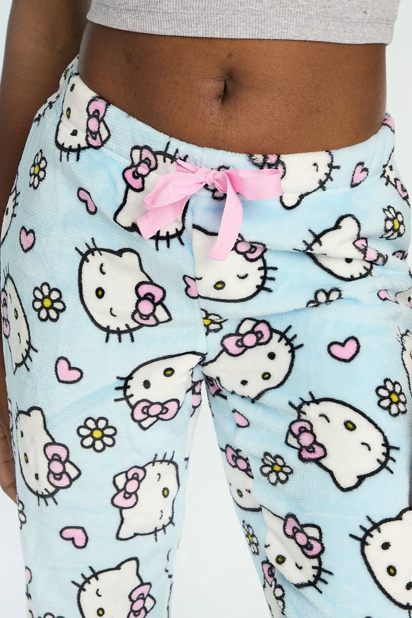 Hello Kitty Flowers Plush Pajama Pants sold by Bluenotes product image thumbnail 2