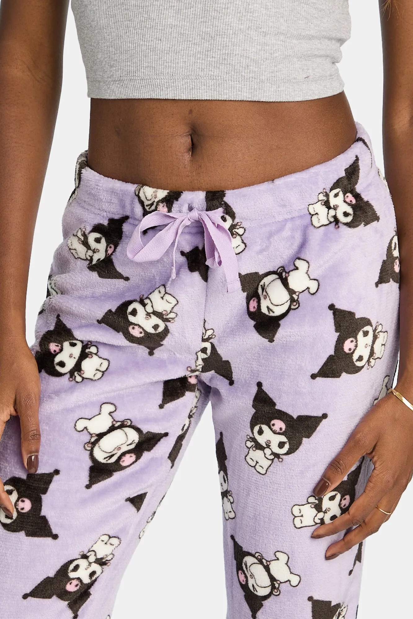Kuromi Plush Pajama Pants sold by Bluenotes product image thumbnail 2