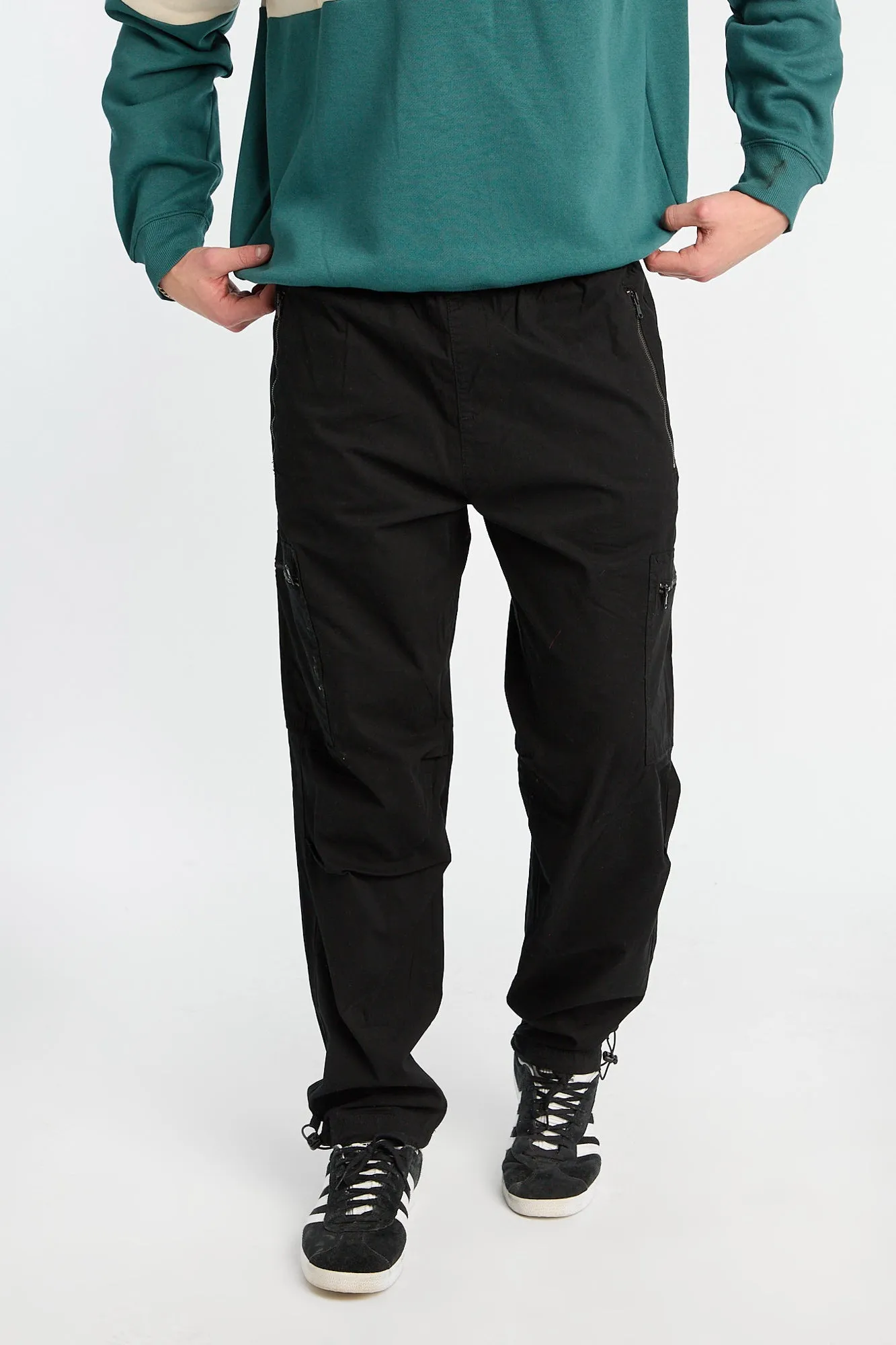 North Western Zip Pockets Loose Cargo Poplin Jogger sold by Bluenotes product image thumbnail 2