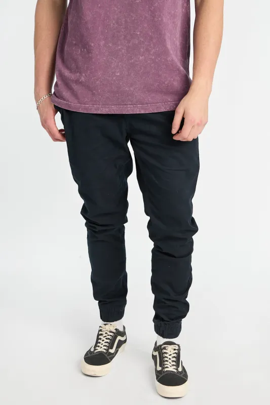 Cinched Cuffs Twill Jogger sold by Bluenotes