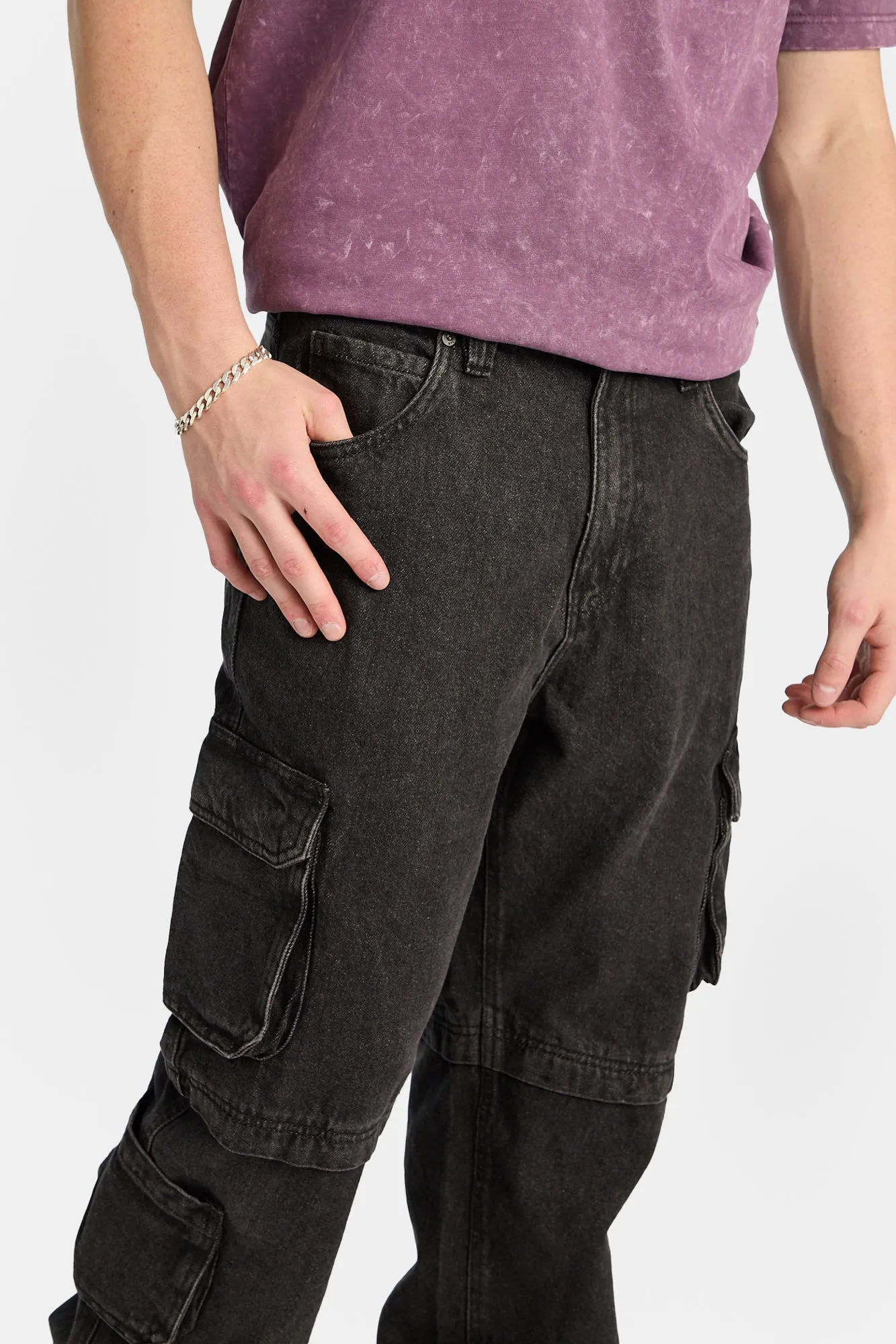 Faux Convertible Cargo Jeans sold by Bluenotes product image thumbnail 2