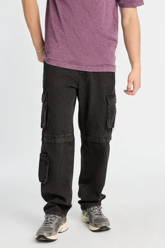 Faux Convertible Cargo Jeans sold by Bluenotes