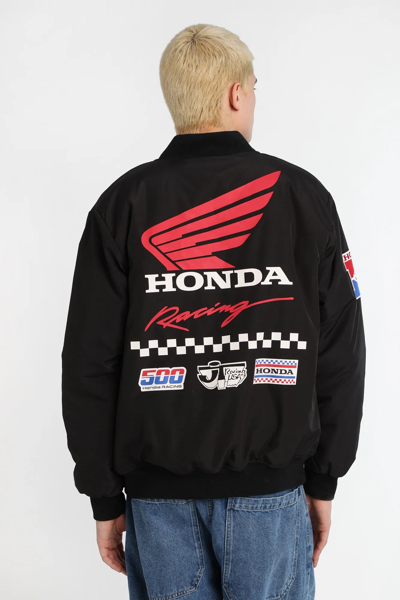 Honda Racing Embroidered Patch Zip-Up Jacket sold by Bluenotes product image thumbnail 3