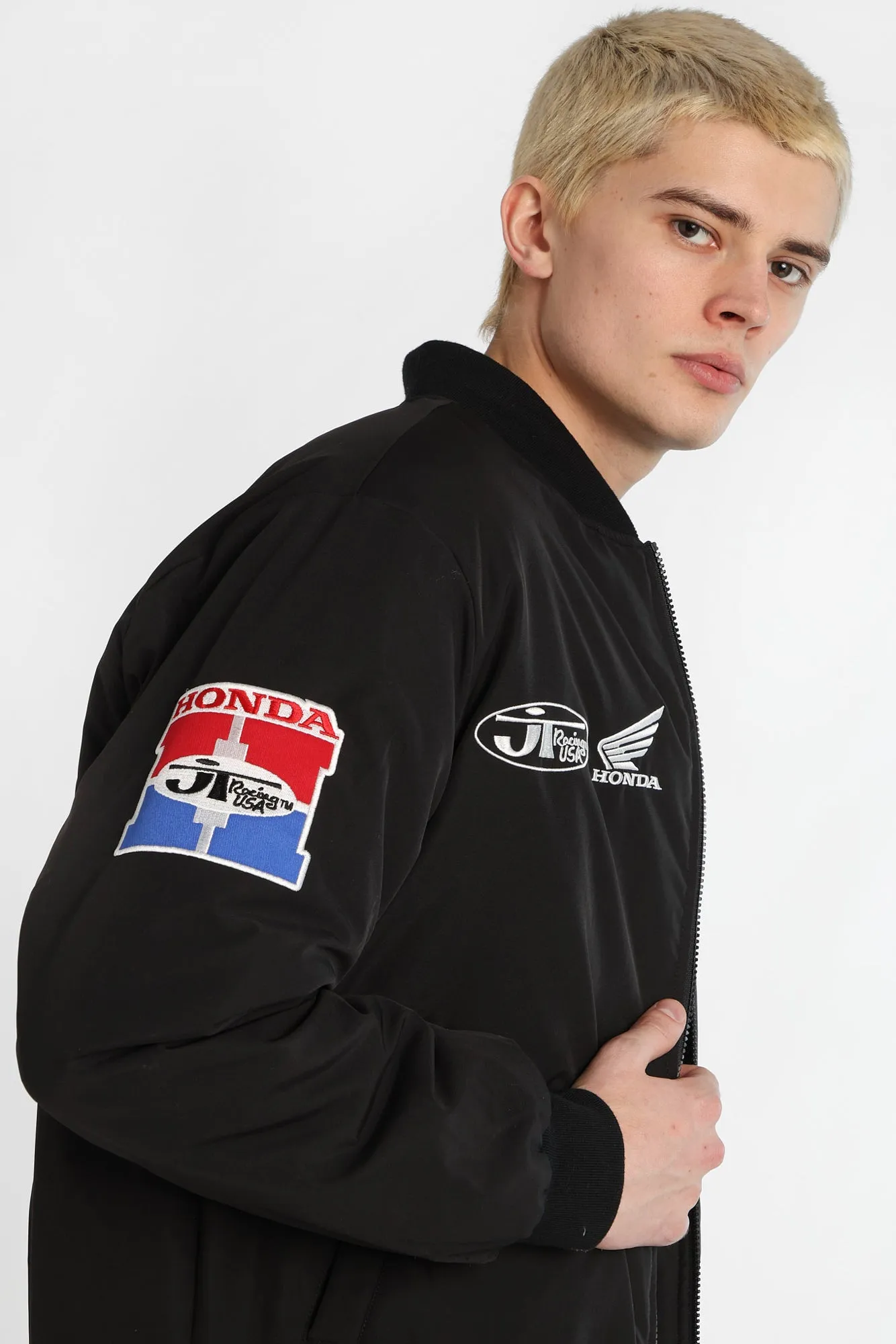 Honda Racing Embroidered Patch Zip-Up Jacket sold by Bluenotes product image thumbnail 2