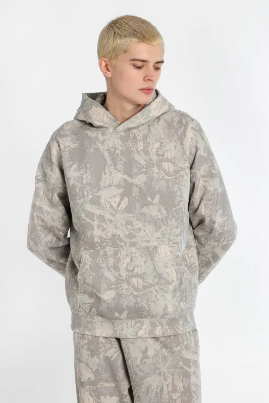 North Western Tree Camouflage Boxy Hoodie sold by Bluenotes
