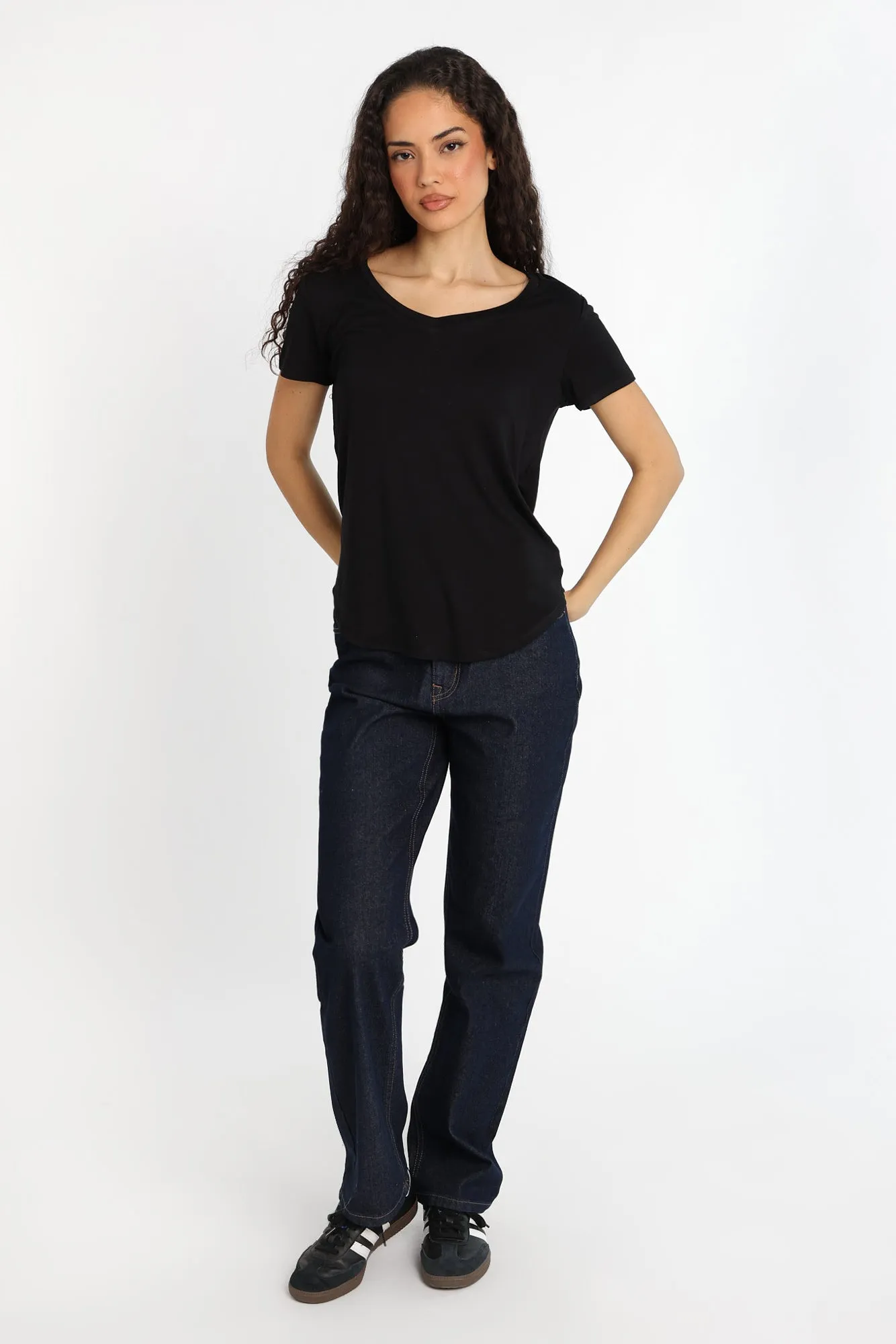 Short Sleeve V-Neck Relaxed Tee sold by Bluenotes product image thumbnail 5