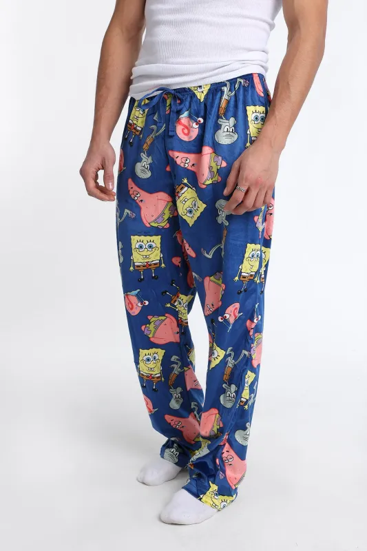 SpongeBob & Patrick Silky Fleece Pajama Pants sold by Bluenotes