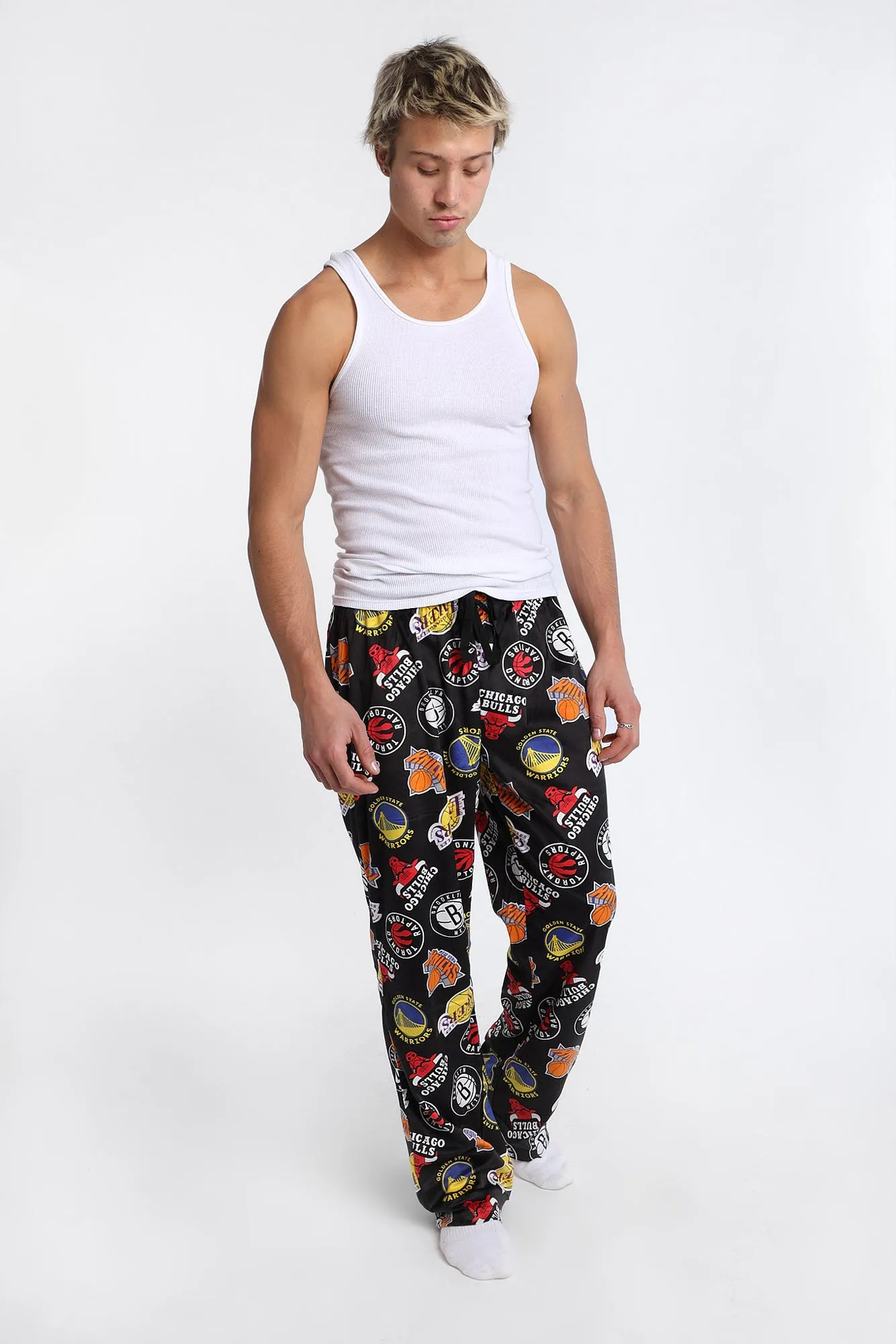 NBA Logos Silky Fleece Pajama Pants sold by Bluenotes product image thumbnail 4