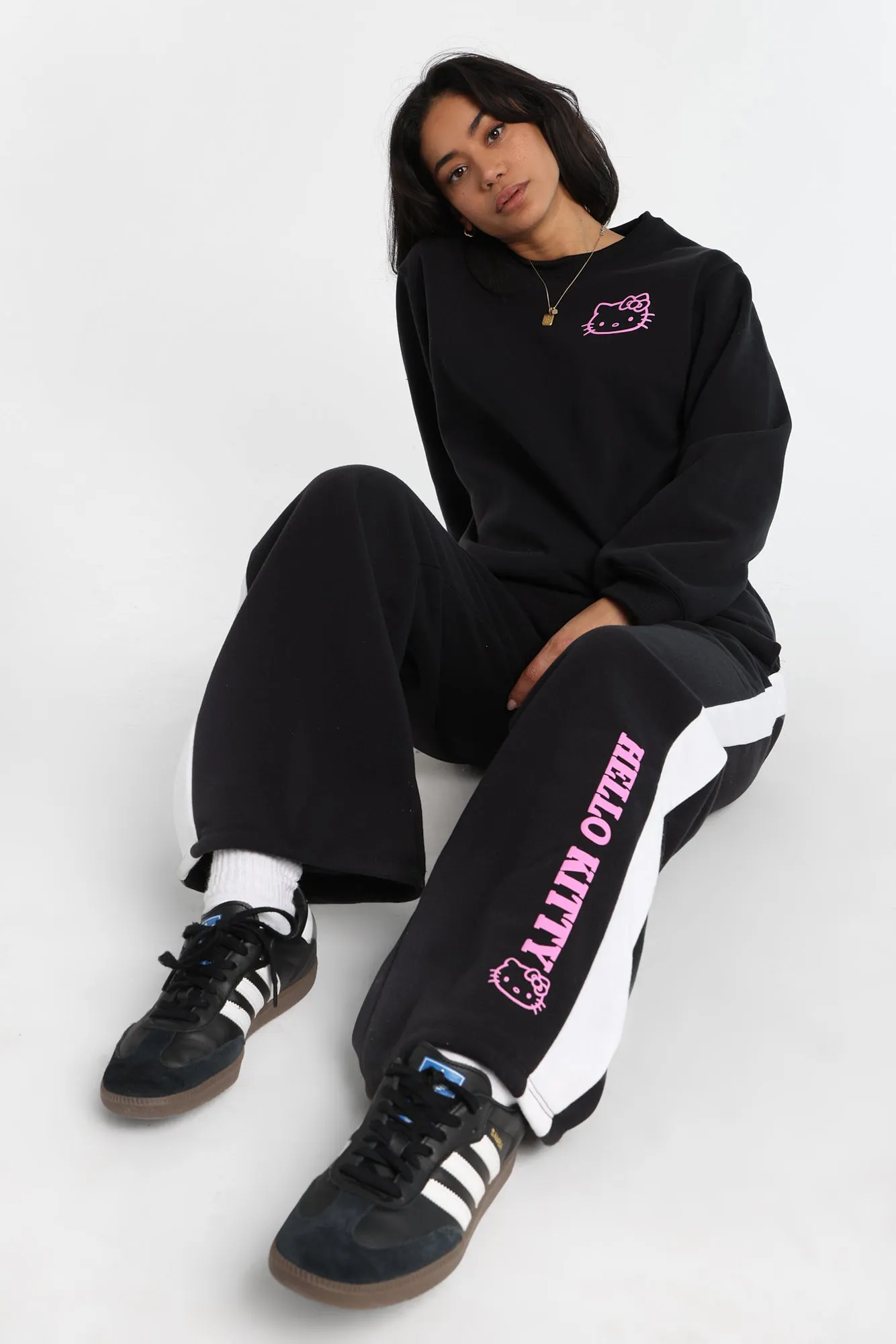 Hello Kitty Neon Wide Leg Sweatpants sold by Bluenotes product image thumbnail 5