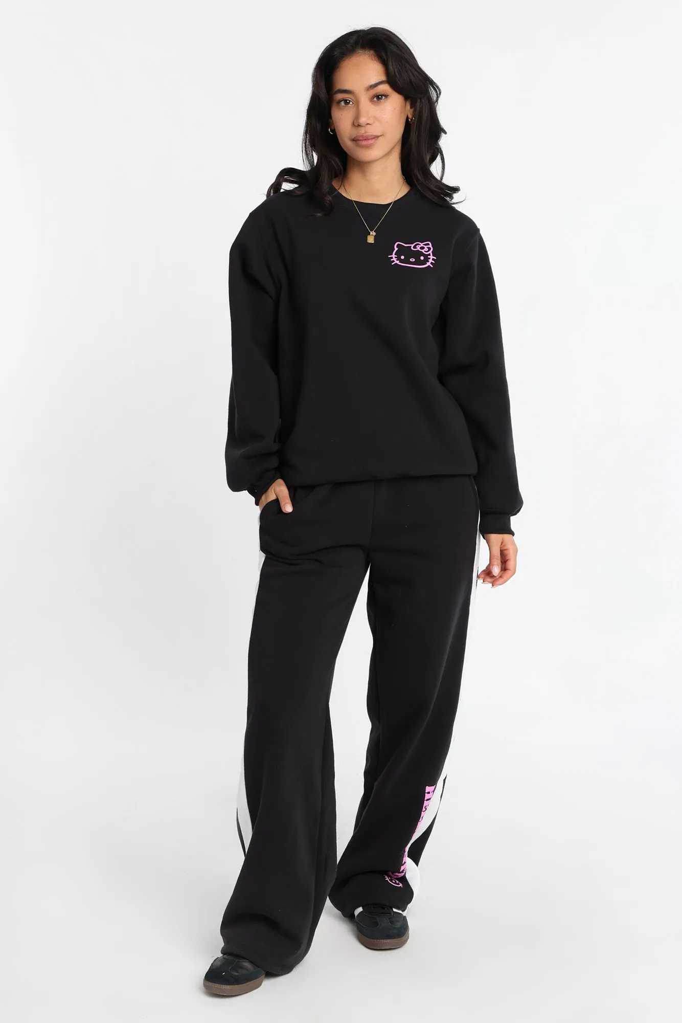 Hello Kitty Neon Wide Leg Sweatpants sold by Bluenotes product image thumbnail 4