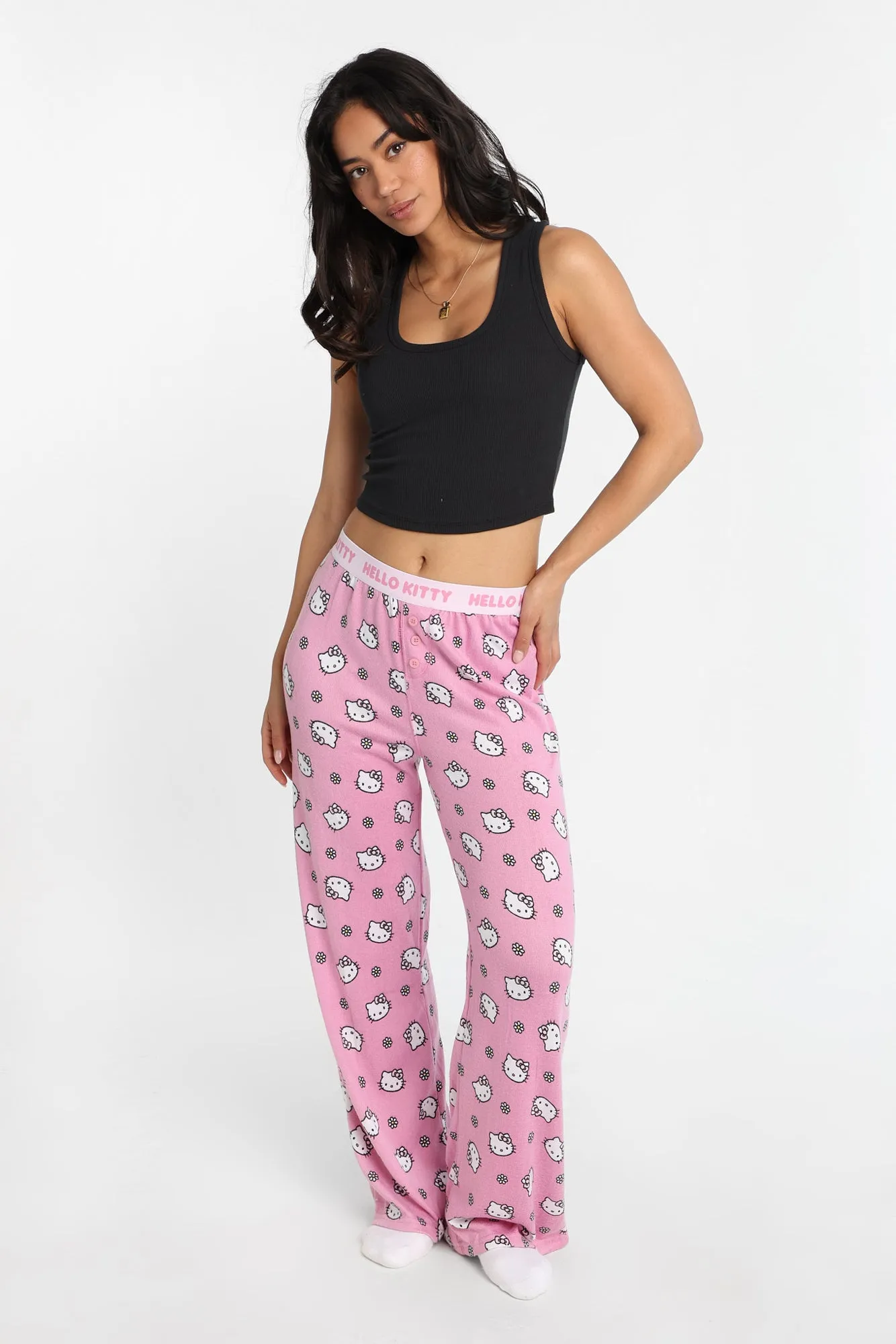 Hello Kitty Flower Super Soft Pajama Boxer Pants sold by Bluenotes product image thumbnail 4