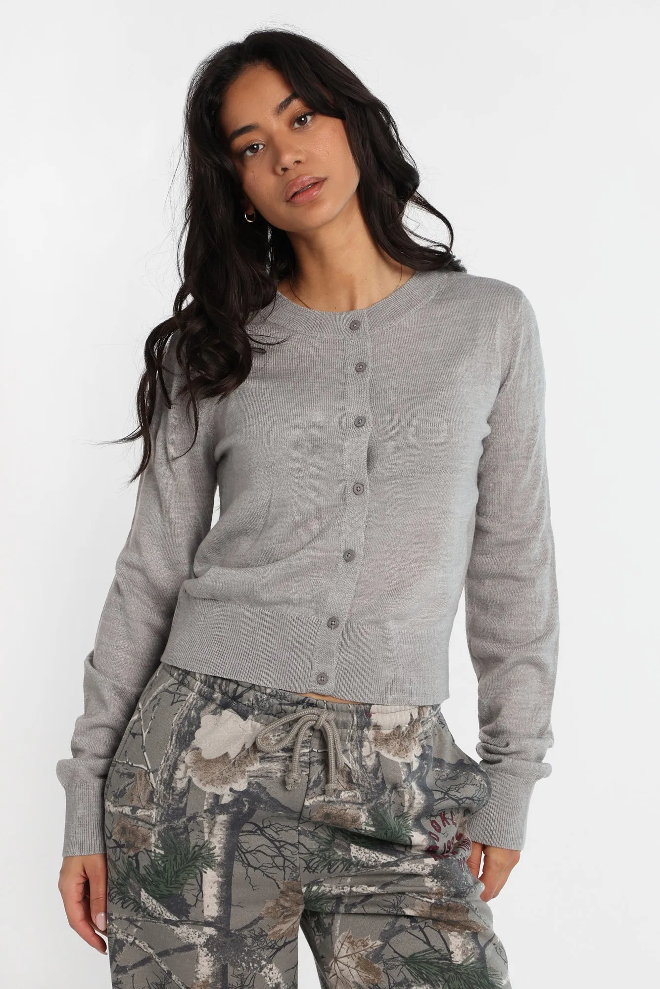 AERO Crew Neck Button-Up Cardigan sold by Bluenotes product image thumbnail 5