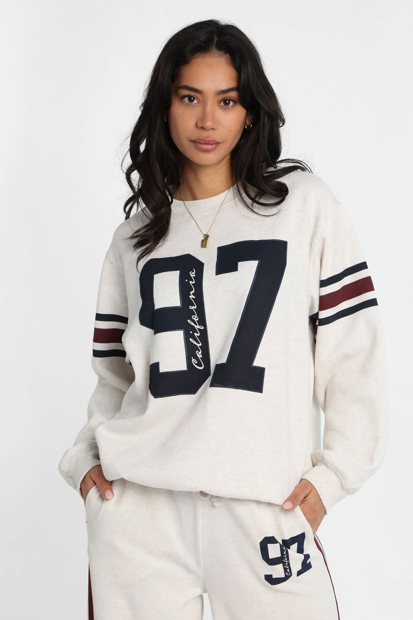Graphic Oversized Crew Neck Sweatshirt sold by Bluenotes product image thumbnail 2