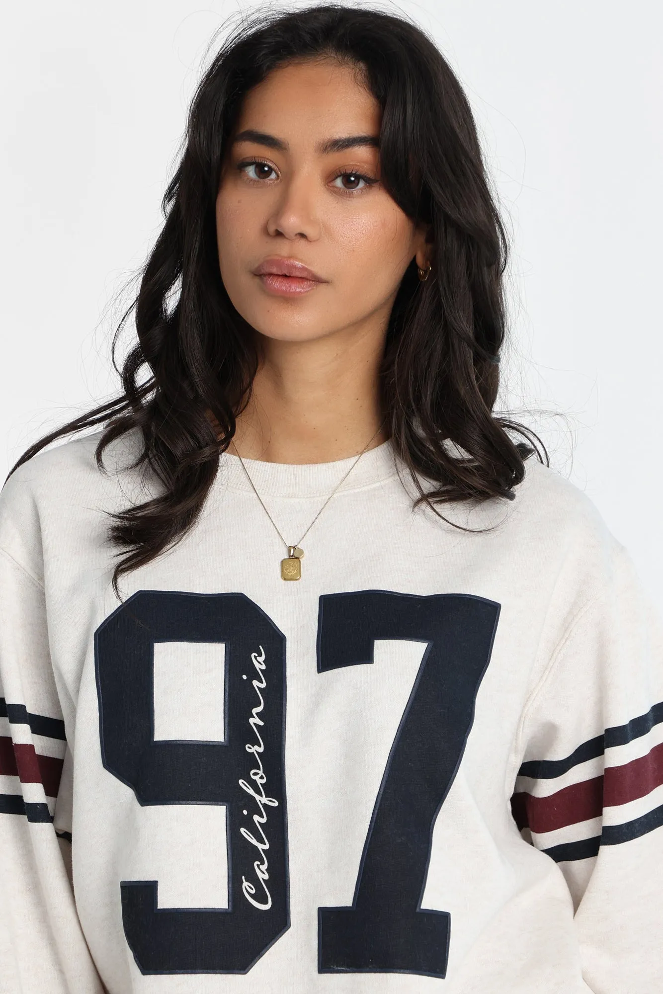 Graphic Oversized Crew Neck Sweatshirt sold by Bluenotes product image thumbnail 3