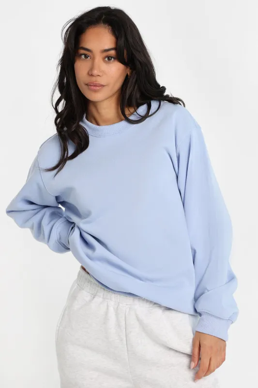Oversized Crew Neck Sweatshirt sold by Bluenotes