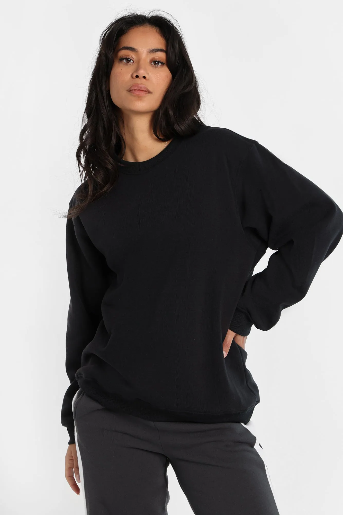 Oversized Crew Neck Sweatshirt sold by Bluenotes product image thumbnail 2