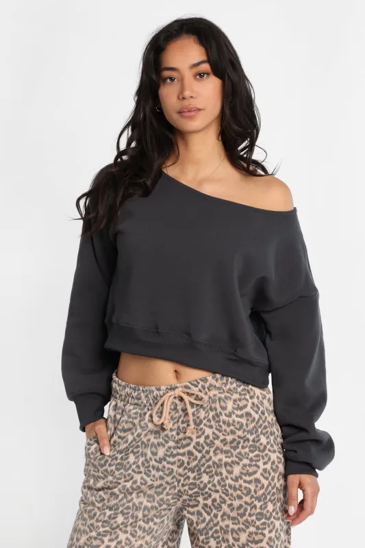 AERO Off-Shoulder Sweatshirt sold by Bluenotes