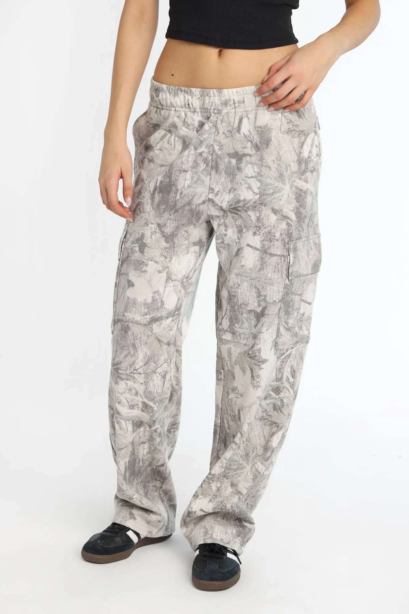 Cargo Wide Leg Sweatpants sold by Bluenotes