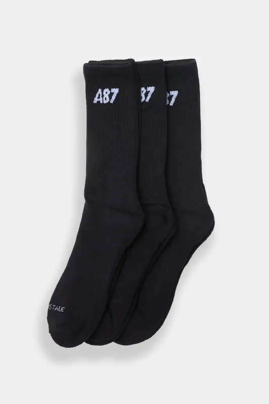 AERO A87 Athletic Crew Socks 3-Pack made by Aeropostale