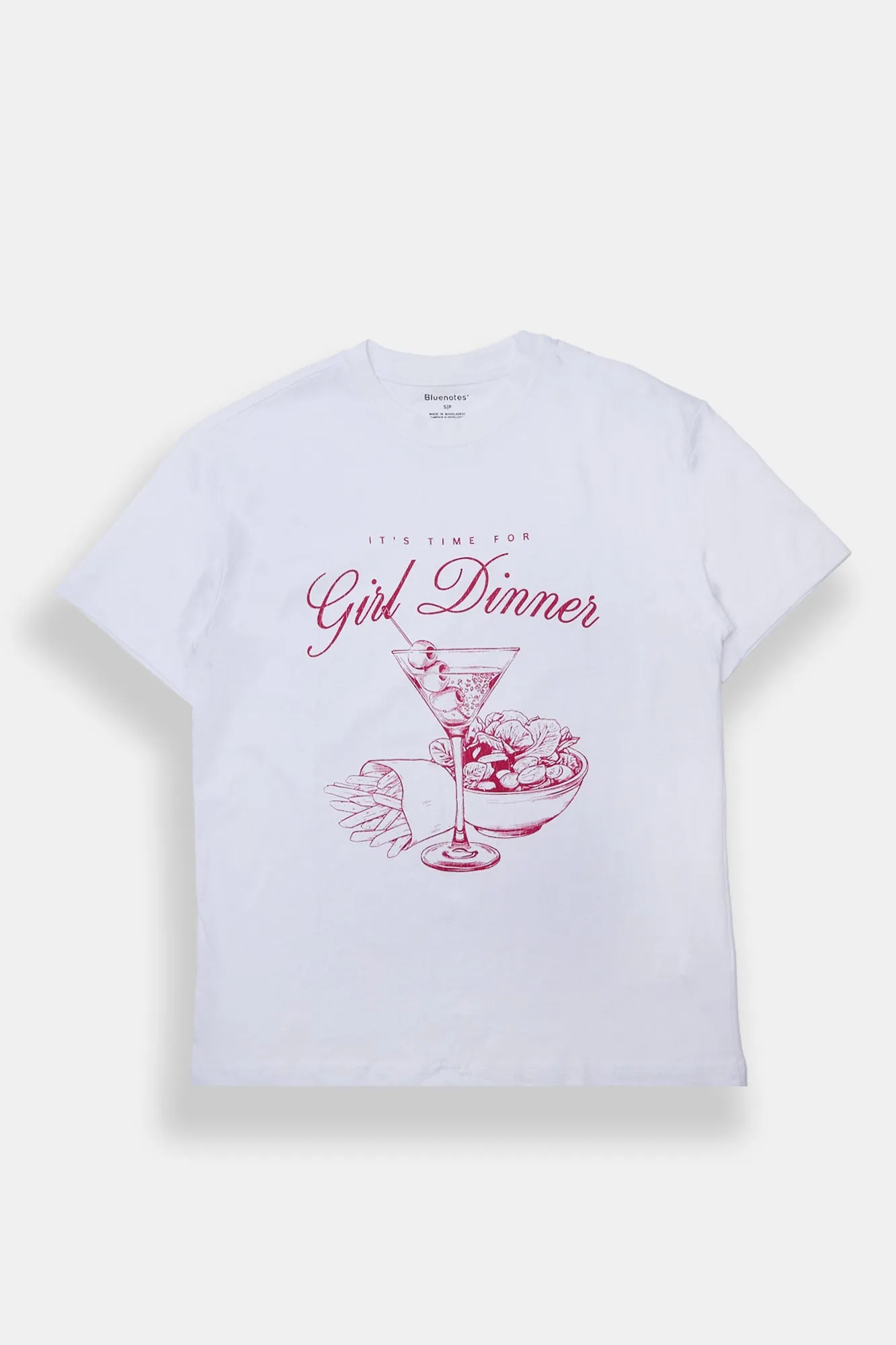 It's Time For Girl Dinner Graphic Boyfriend Tee sold by Bluenotes